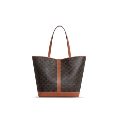 CELINE MEDIUM TOTE BAG TRIOMPHE IN TRIOMPHE CANVAS AND LAMBSKIN 115072CAS.04LU (31.5*31.5*16cm)
